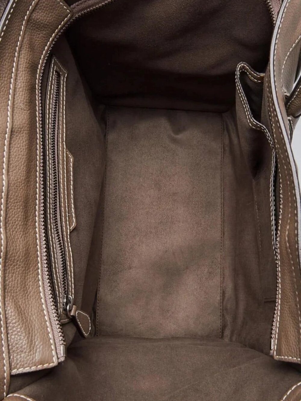 Celine Souris Drummed Calfskin Leather Mini Luggage Tote Bag - Picture 11 of 12